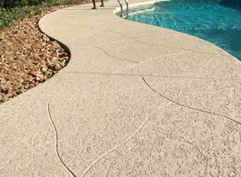 stamped overlays pool deck