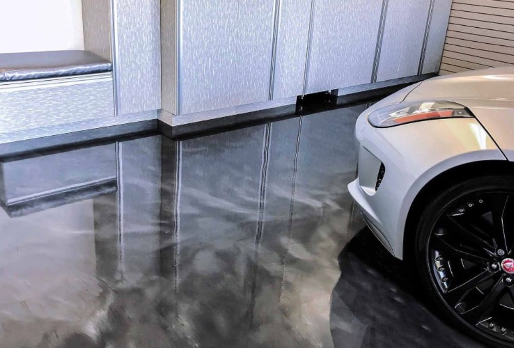 metallic epoxy garage flooring