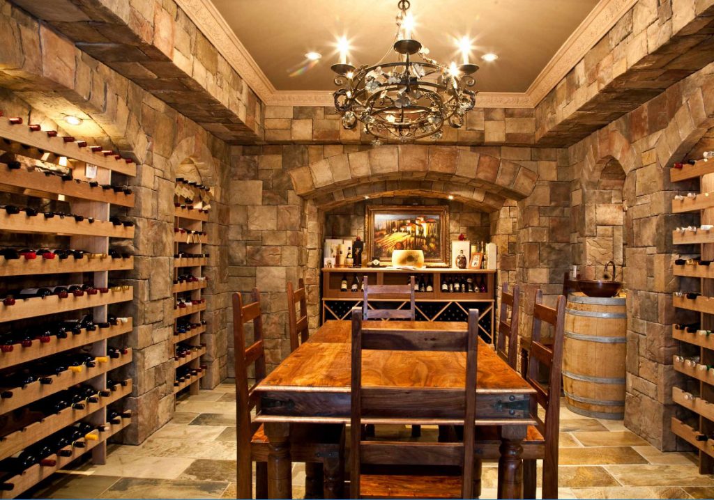 wine storage basement