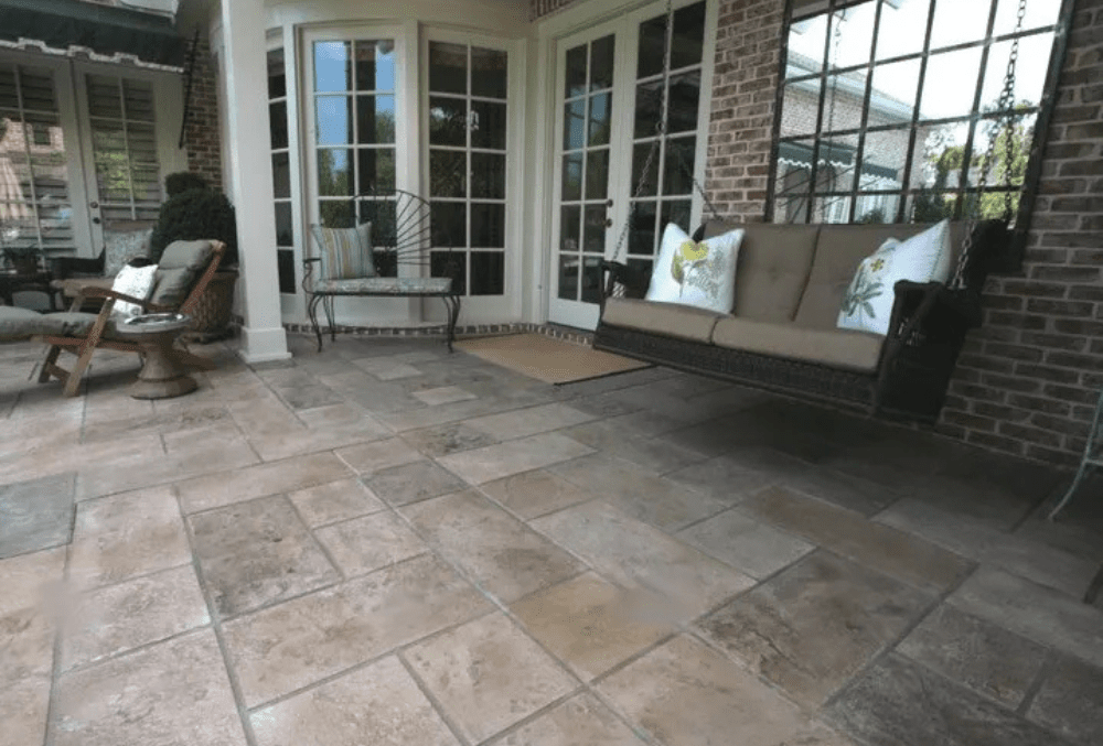 stamped concrete patio in orlando