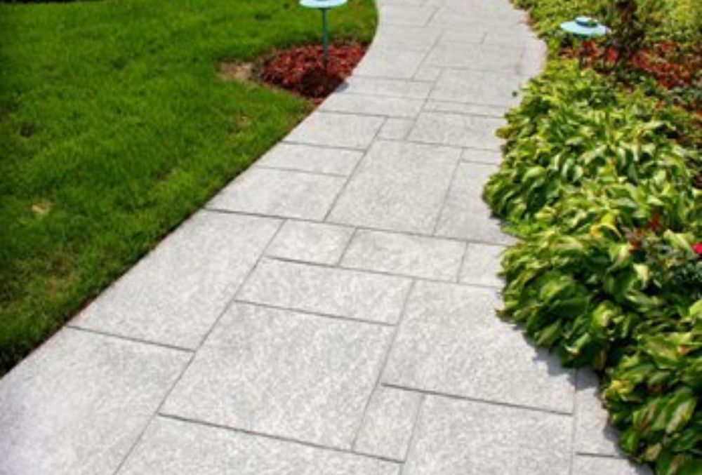 knockdown texture walkway flooring