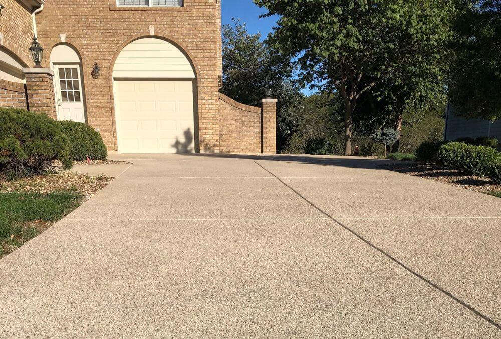 classic textured residential driveway