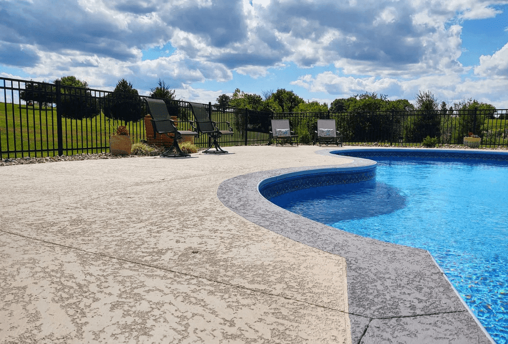 knockdown texture outdoor pool deck