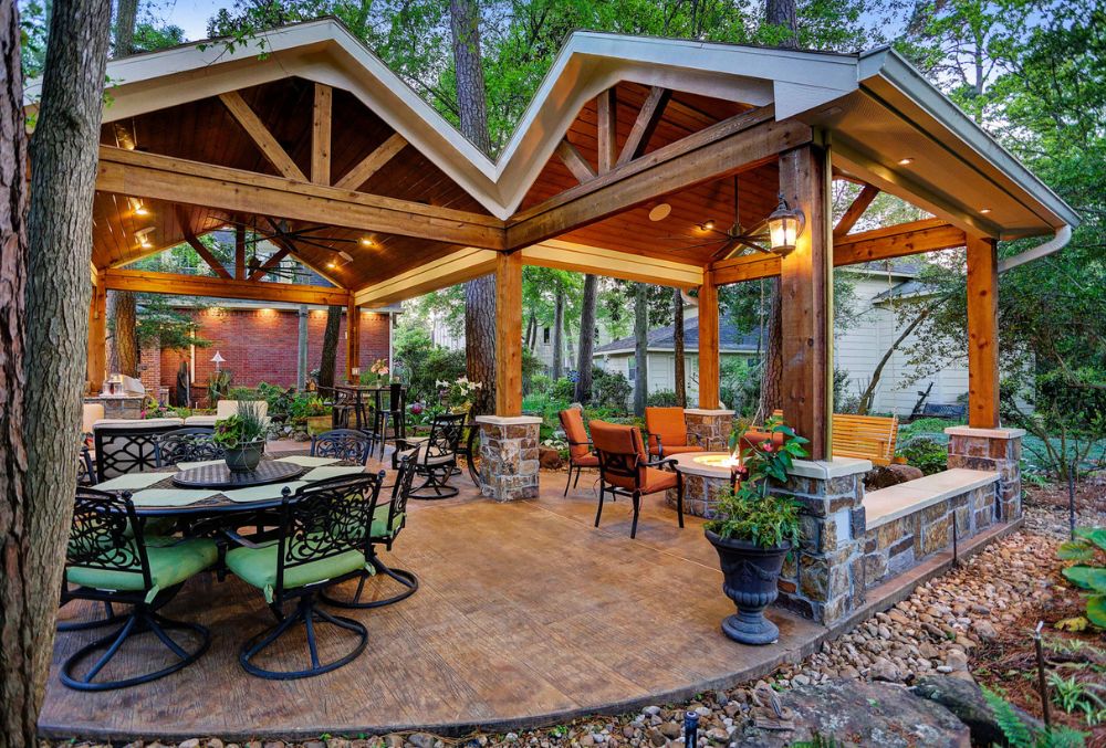 decorative concrete patio