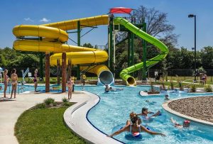 community pool deck