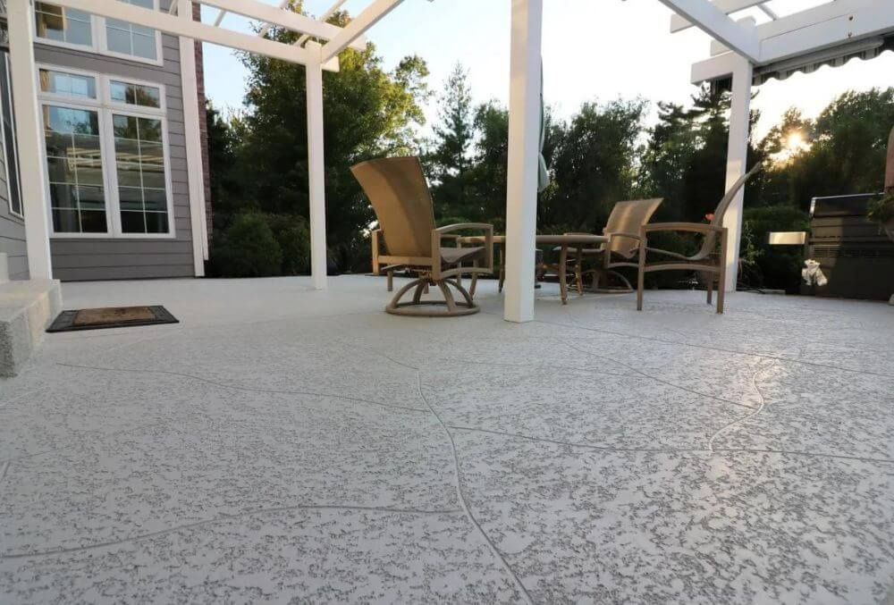 knockdown texture patio flooring