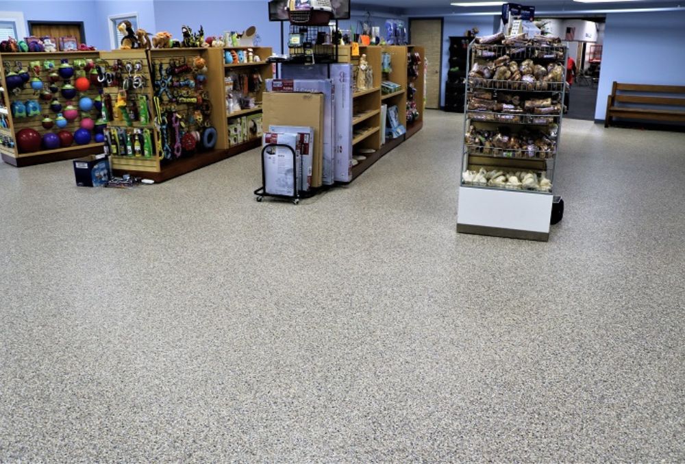 polyurea polyaspartic coatings retail store