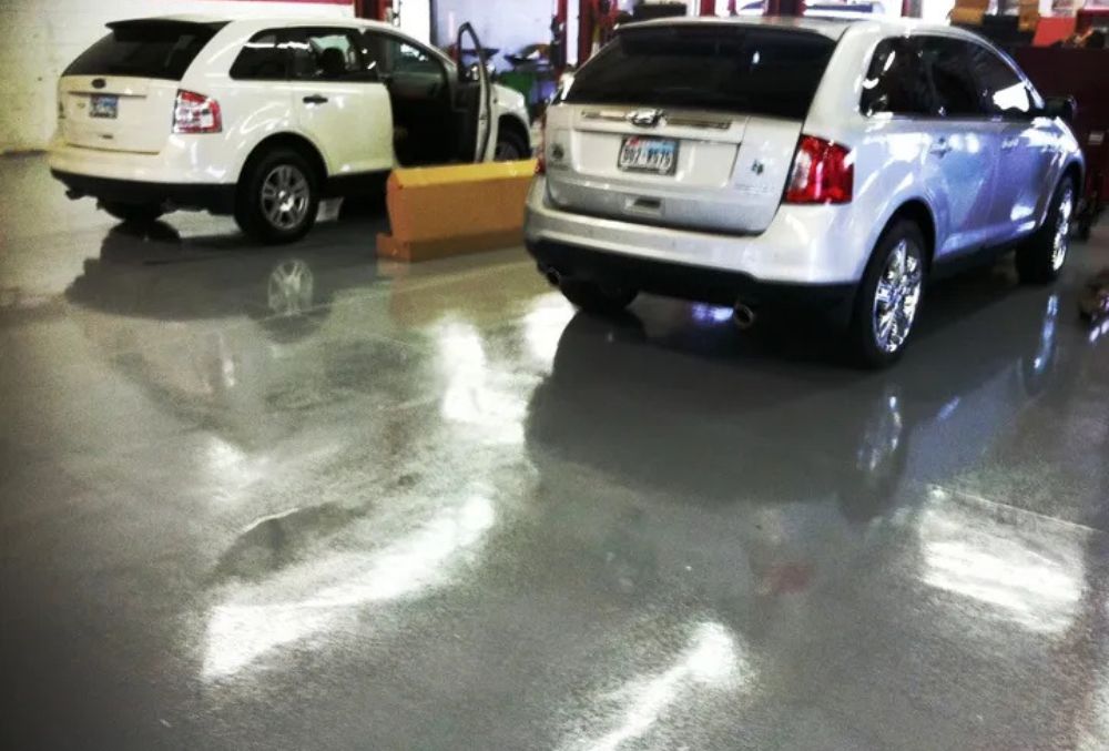 Commercial garage floor in Dallas